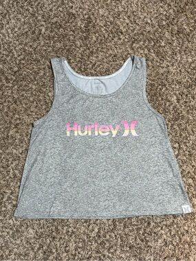Hurley Light Gray Tank Top with Subtle Gray Logo
